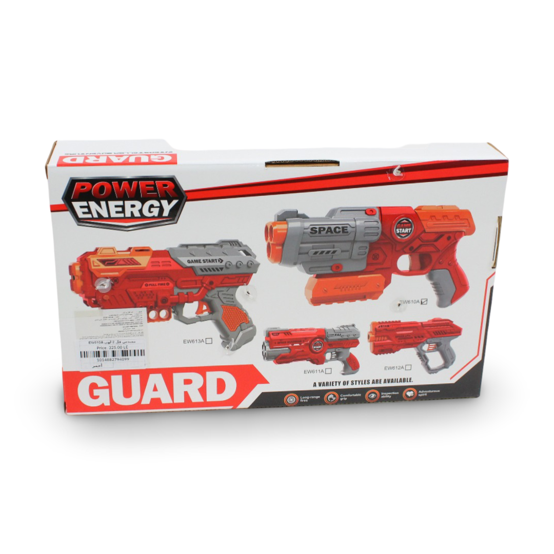 "Space Guardian" Foam Dart Blaster Toy Gun – Red