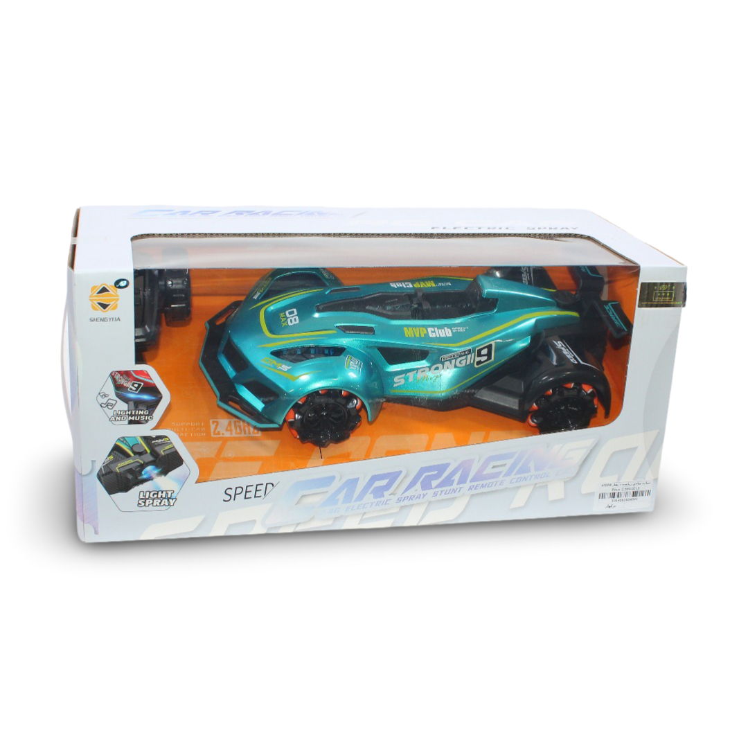 "Strong 9" Remote-Controlled Stunt Racing Car – Turquoise - Toys - Egypt