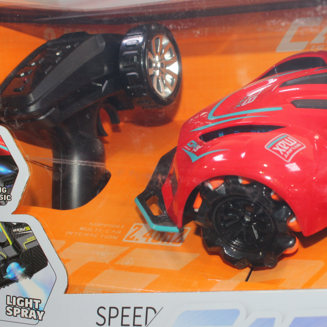 "Strong 9" Remote-Controlled Stunt Racing Car – Red