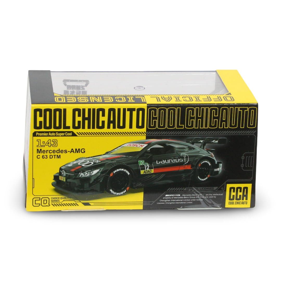 CCA 1:43 Scale Mercedes-AMG C 63 DTM Race Car – Black