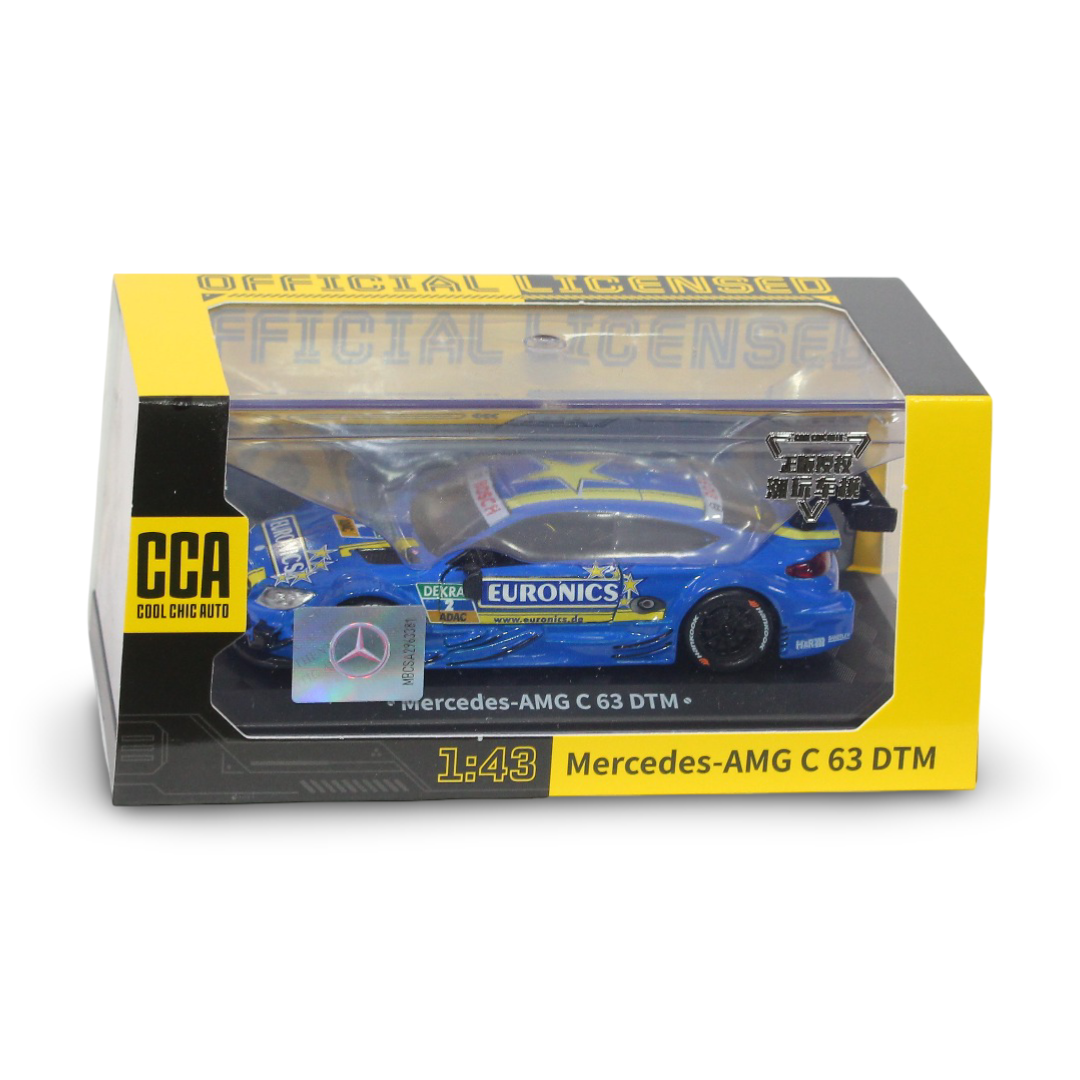 CCA 1:43 Scale Mercedes-AMG C 63 DTM Race Car – Blue - Toys