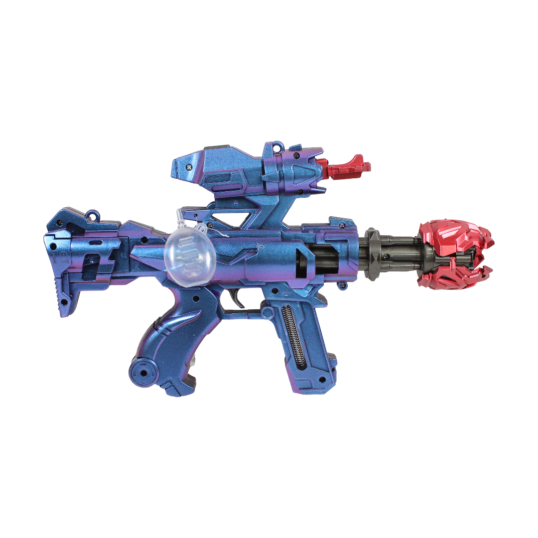 Gun with (Light & Sound) – Blue - Toys - Egypt