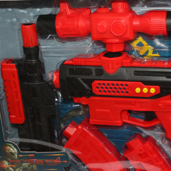 High Quality DIY Assemble Gun Toy Magnetic Gun Toy – Red