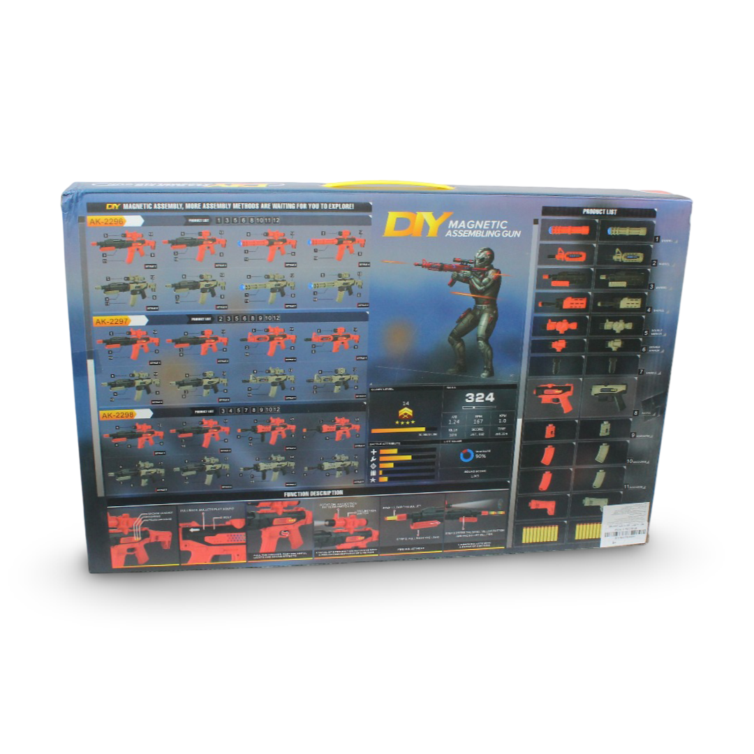 High Quality DIY Assemble Gun Toy Magnetic Gun Toy – Beige