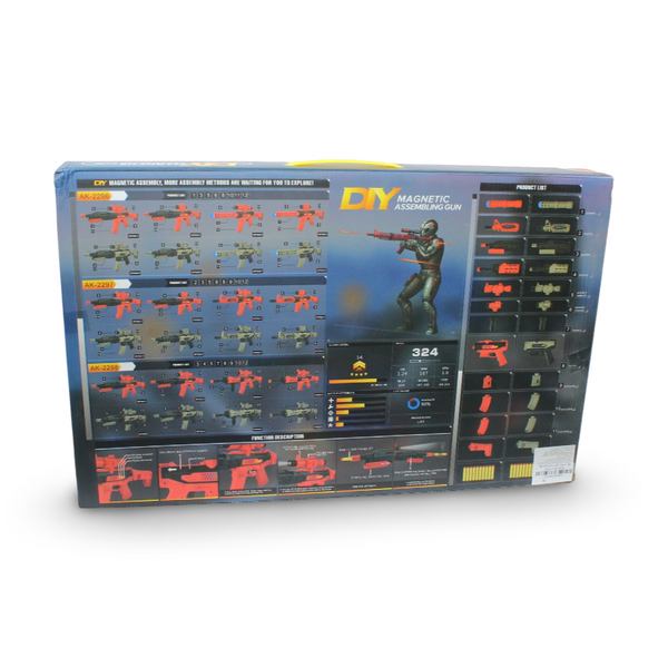 High Quality DIY Assemble Gun Toy Magnetic Gun Toy – Beige