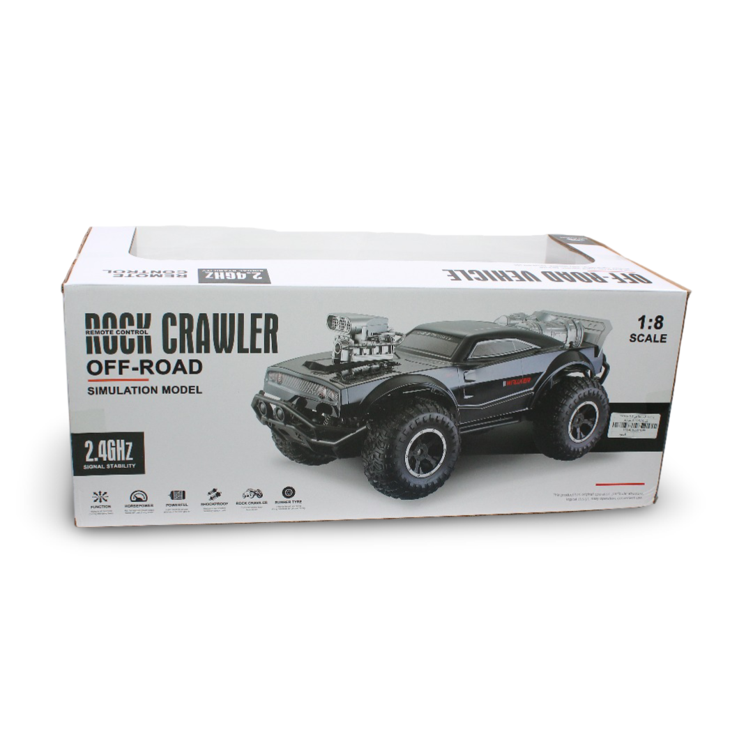 1:8 Scale Remote Control Rock Crawler Off-Road – Black