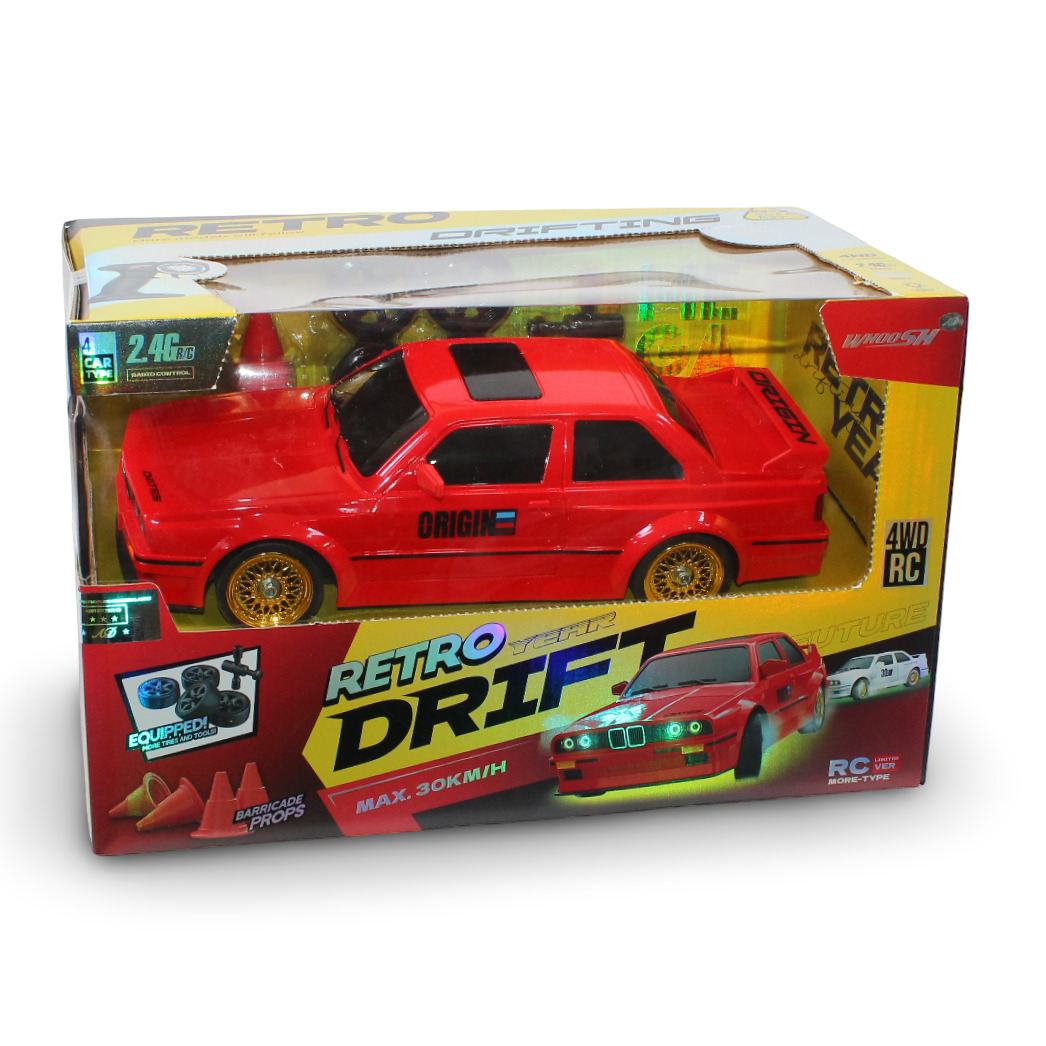 Remote-Controlled BMW E30 Drift Car 1:16 Scale – Red