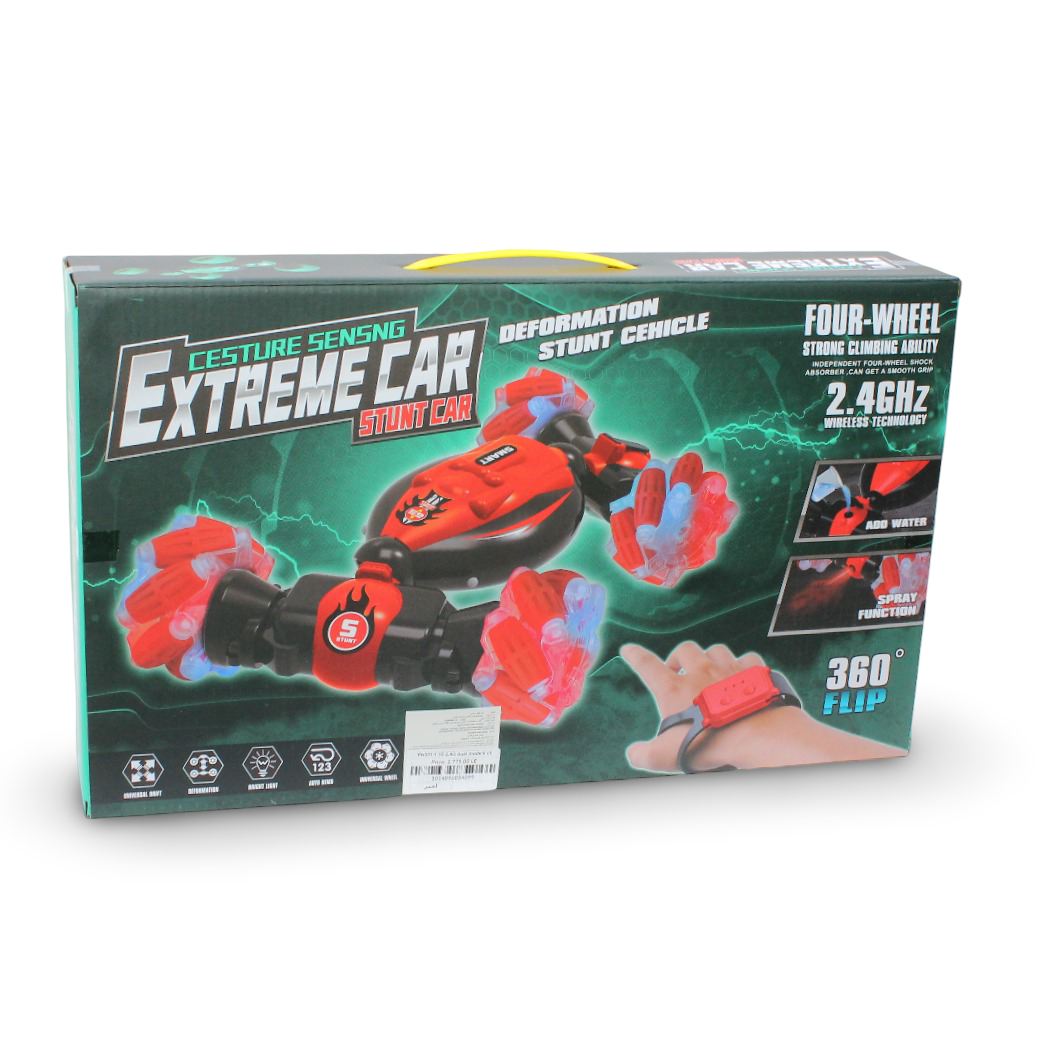 Gesture Sensing Extreme Rechargeable Stunt Car – Red