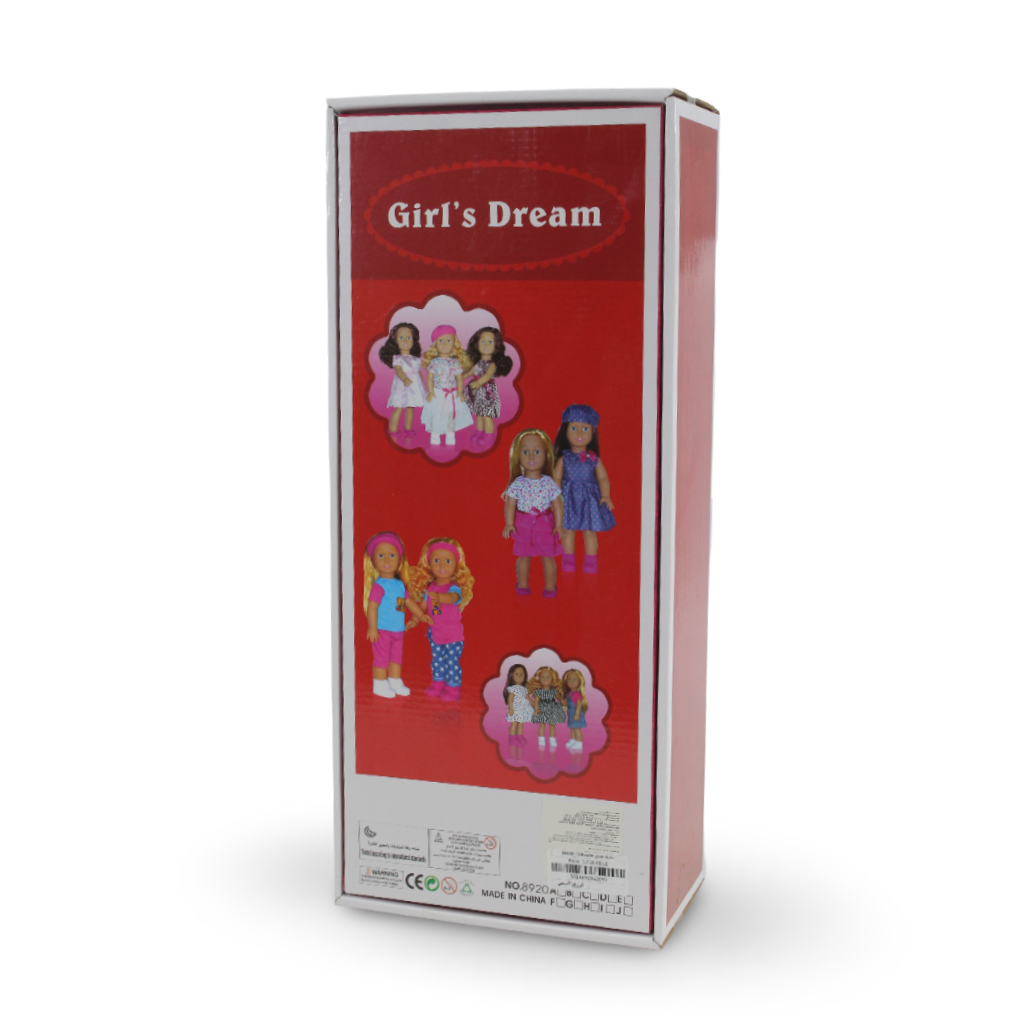 Girl's Dream Fashion Doll – White & Denim Outfit