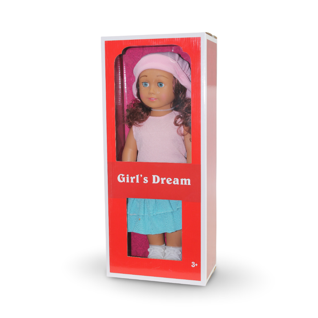 Girl's Dream Fashion Doll – Pink & Aqua Outfit