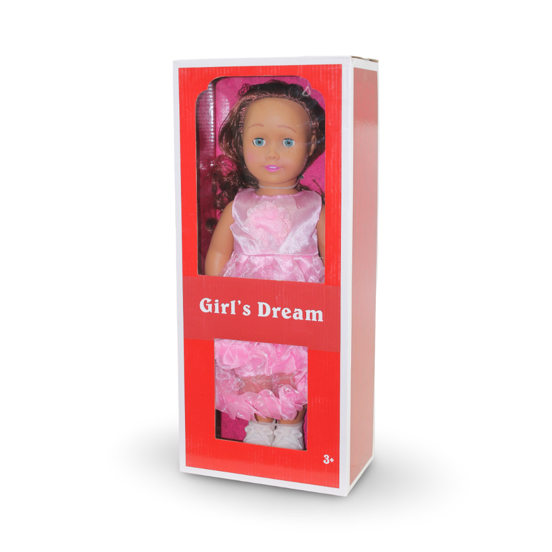 Girl's Dream Fashion Doll – Pink Dress
