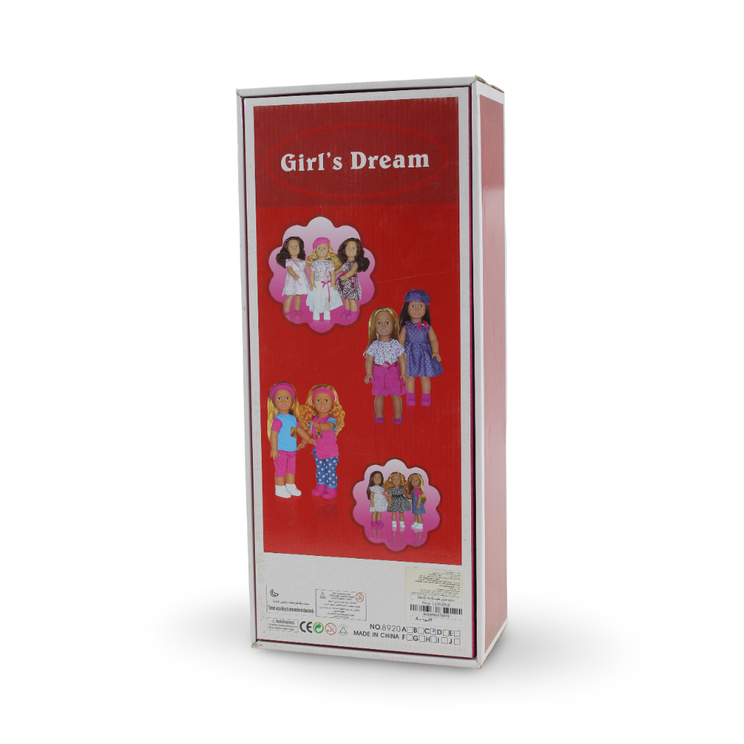 Girl's Dream Fashion Doll – Pink Checkered Dress