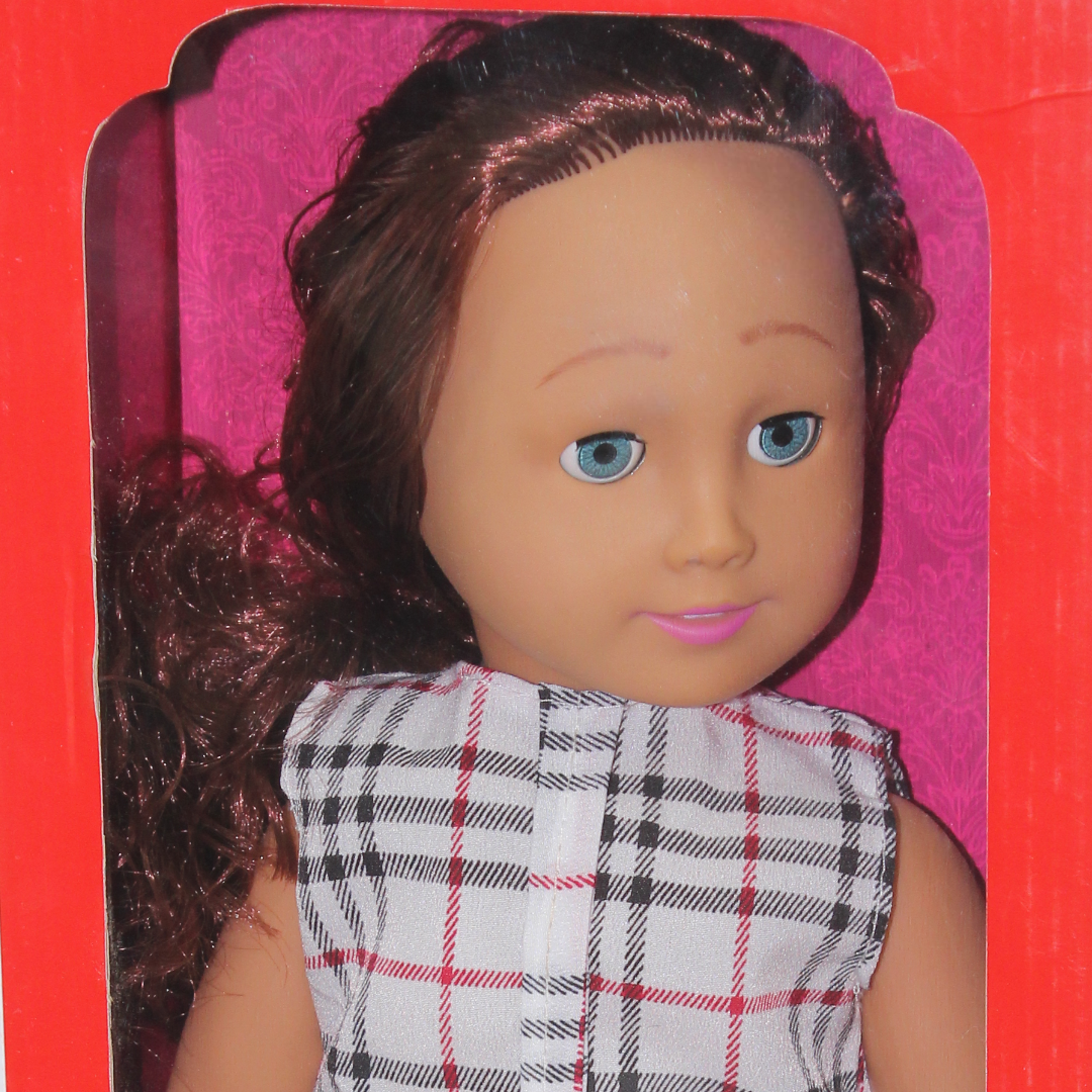 Girl's Dream Fashion Doll – White Checkered Outfit