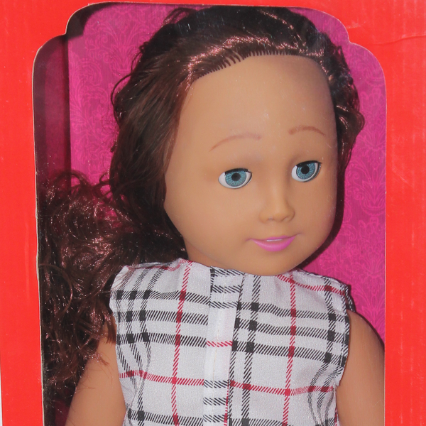 Girl's Dream Fashion Doll – White Checkered Outfit