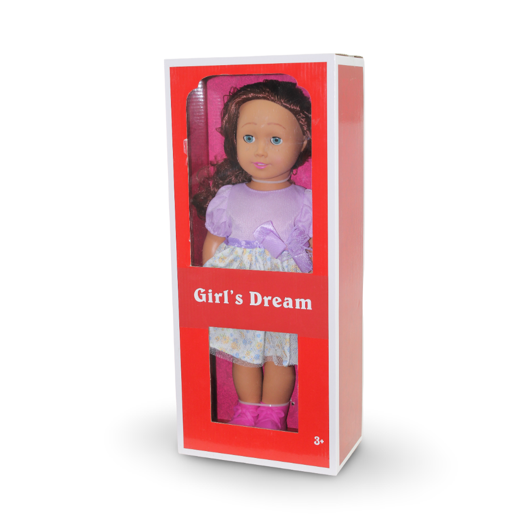 Girl's Dream Fashion Doll – Purple Dress