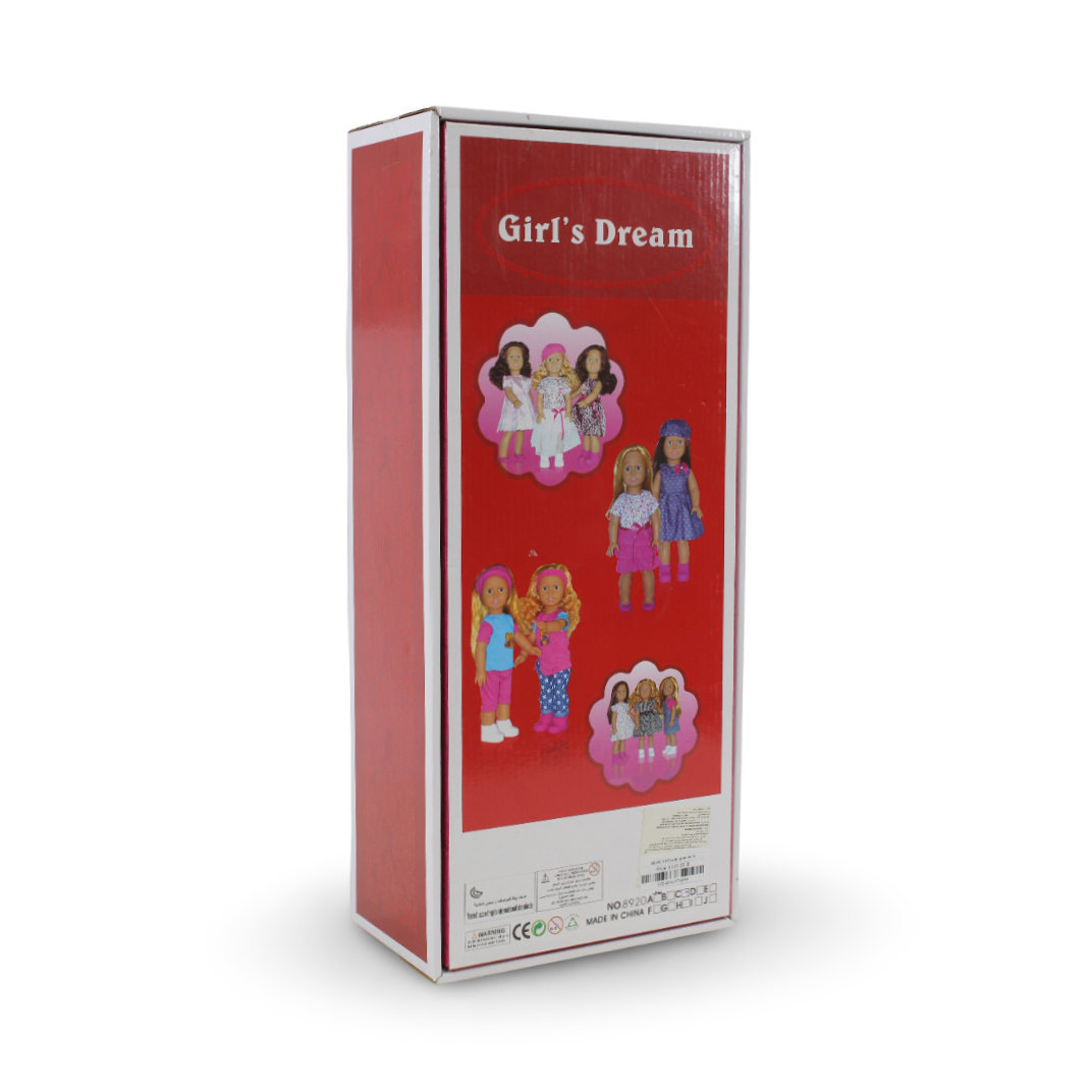 Girl's Dream Fashion Doll – Purple Dress