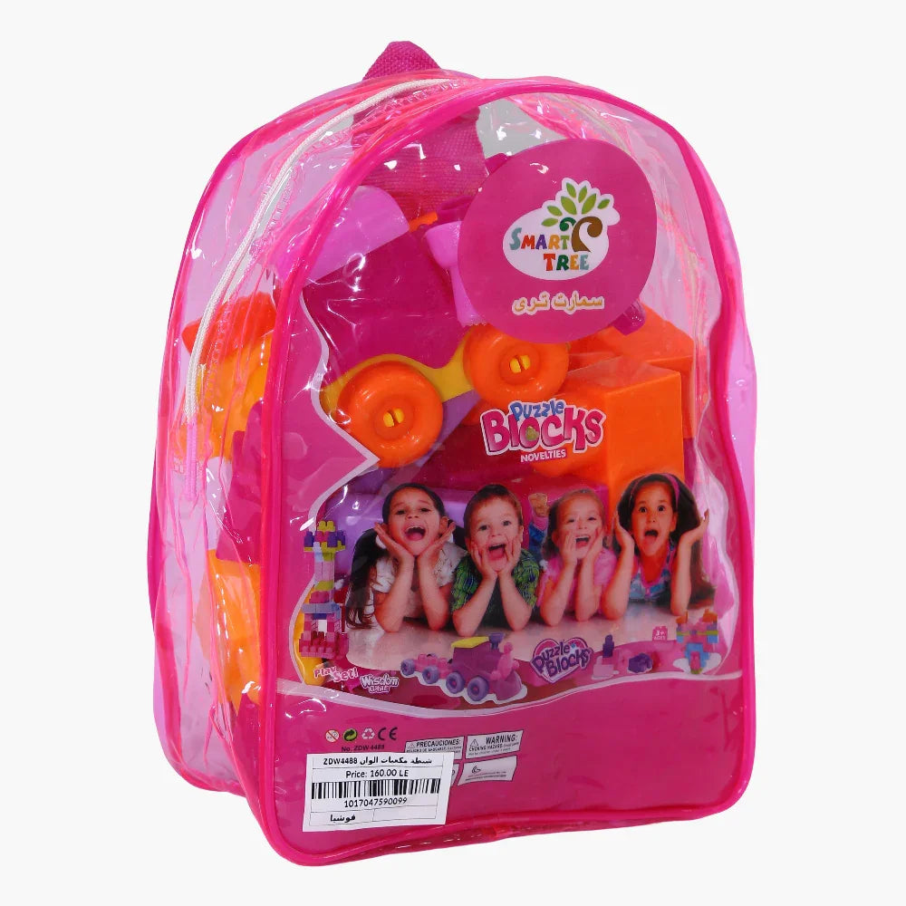 Colorful Building Blocks Backpack – For Kids (3+)