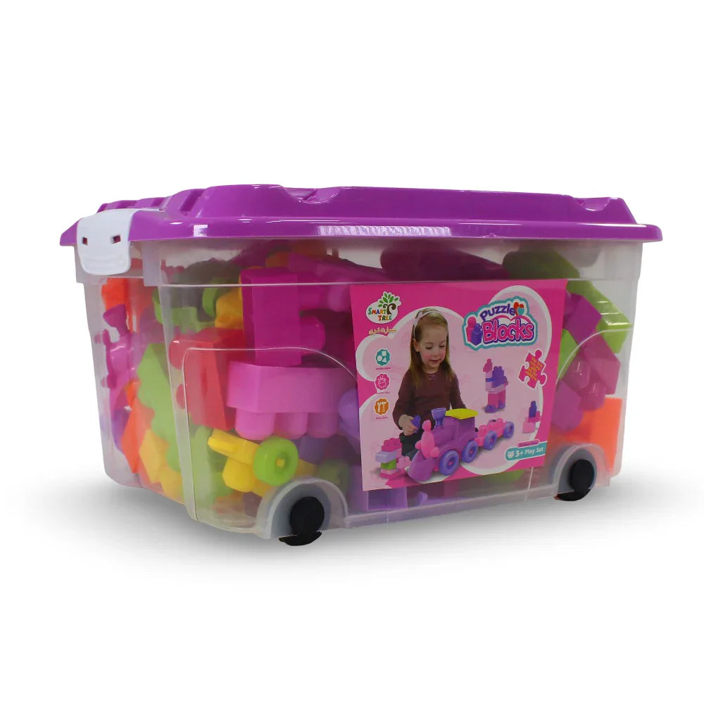 Smart Tree Puzzle Toy Blocks - Pink