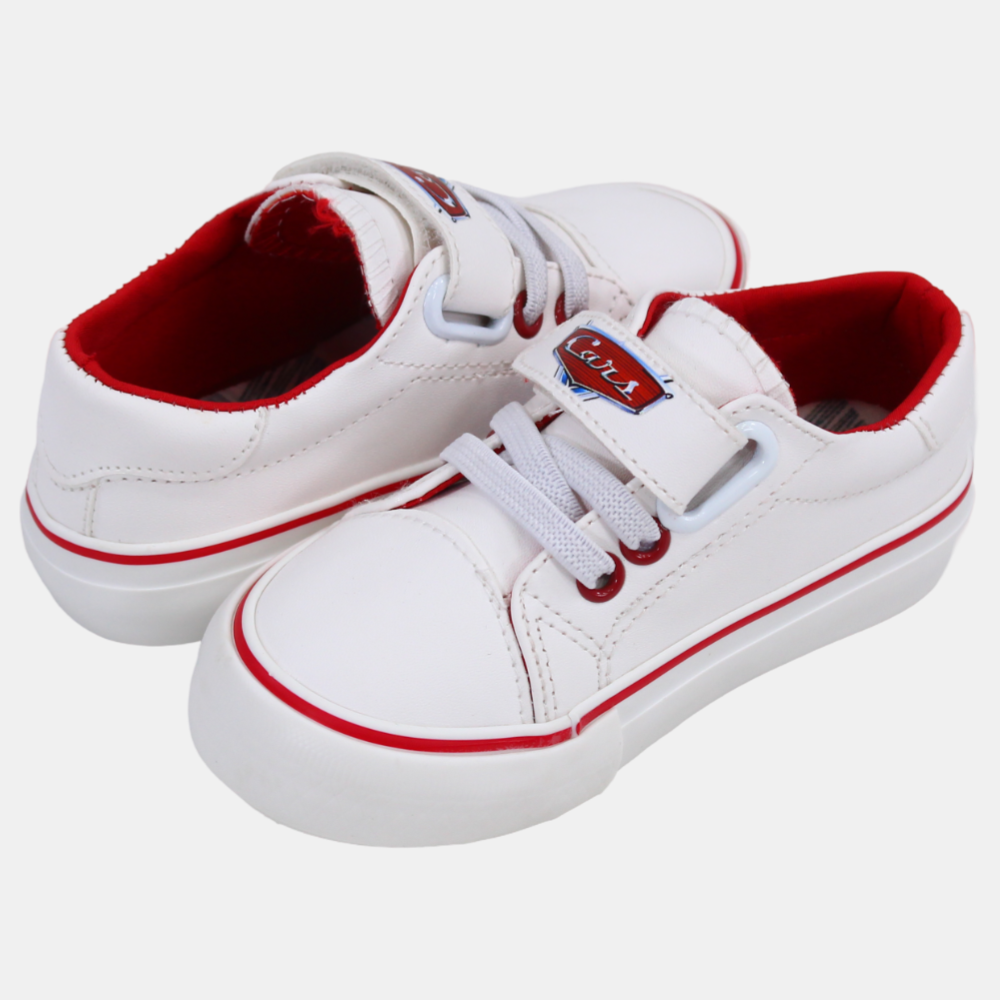 Boys Leather Sneakers – White