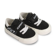 Unisex Baby Leather Sneakers – Black