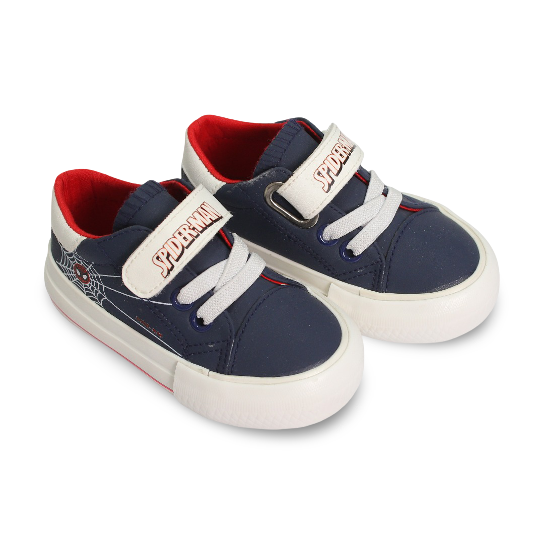 Baby Boys Leather Sneakers – Navy