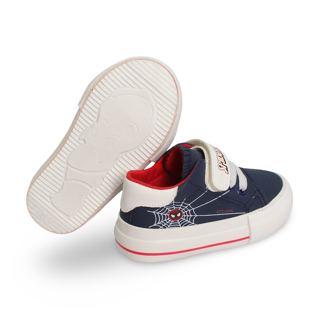 Baby Boys Leather Sneakers – Navy