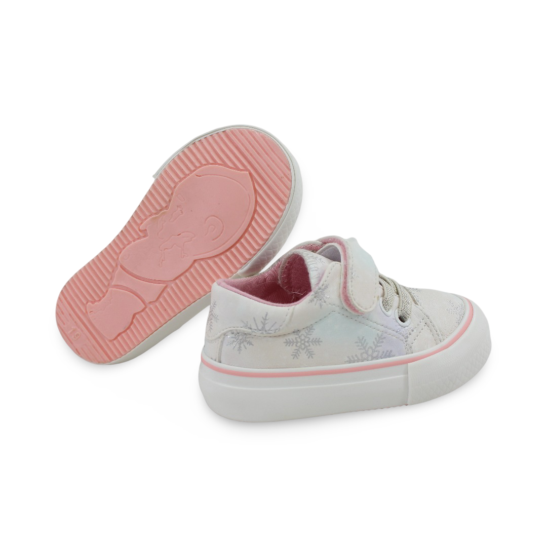 Baby Girls Leather Sneakers – Beige
