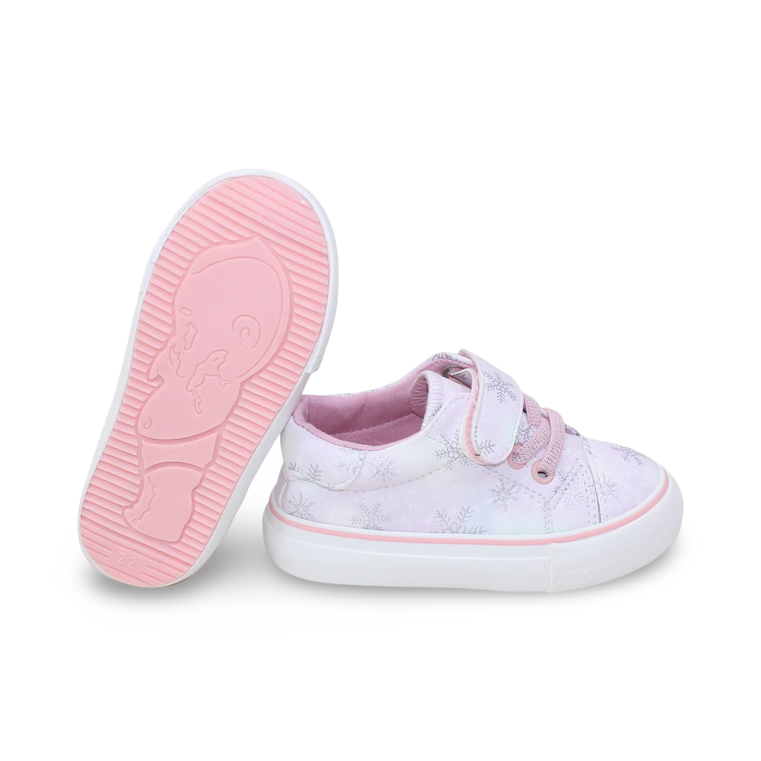 Baby Girls Leather Sneakers – Pink