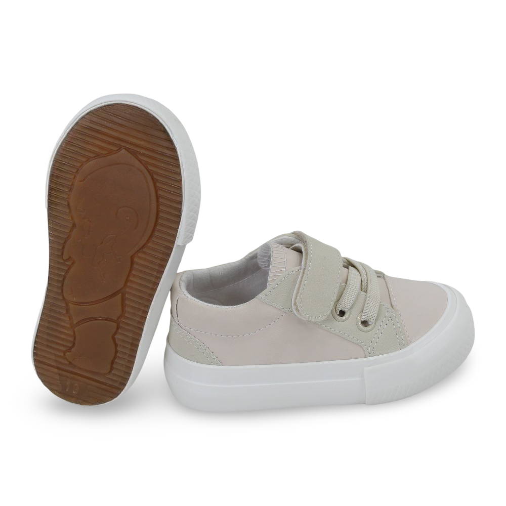 Unisex Leather Sneakers - Beige