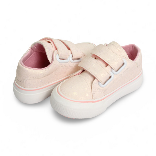 Girls Leather Sneakers – Stars Detail