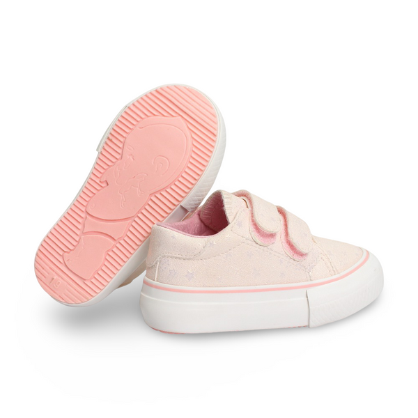 Girls Leather Sneakers – Stars Detail