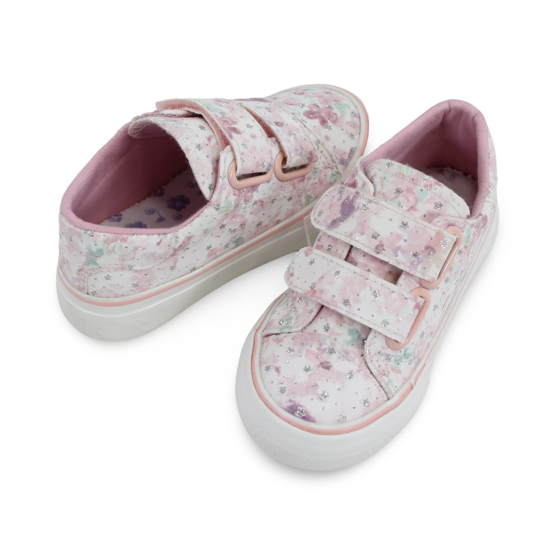 Baby Girls Leather Sneakers – Pink