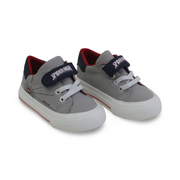 Baby Boys Leather Sneakers – Grey