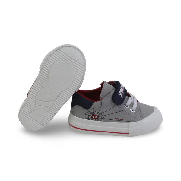 Baby Boys Leather Sneakers – Grey