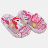 Girls Rubber Slides – Pink with Unicorn Design