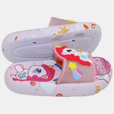 Girls Rubber Slides – Pink with Unicorn Design