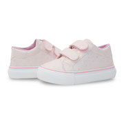 Girls Leather Sneakers – Beige with Stars Detail