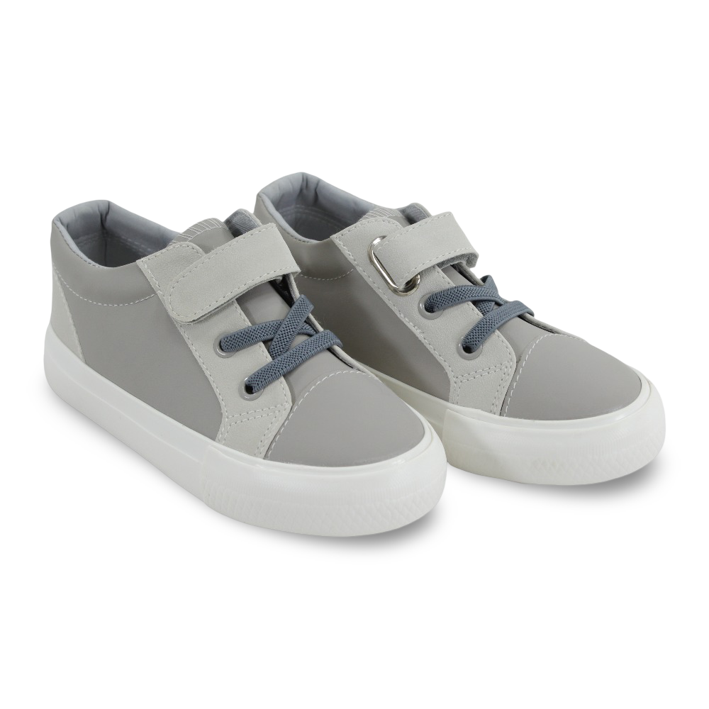 Unisex Baby Leather Sneakers – Grey - Clothing - Jespring
