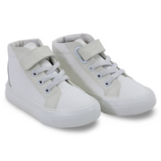 Unisex Leather Half Boots – White