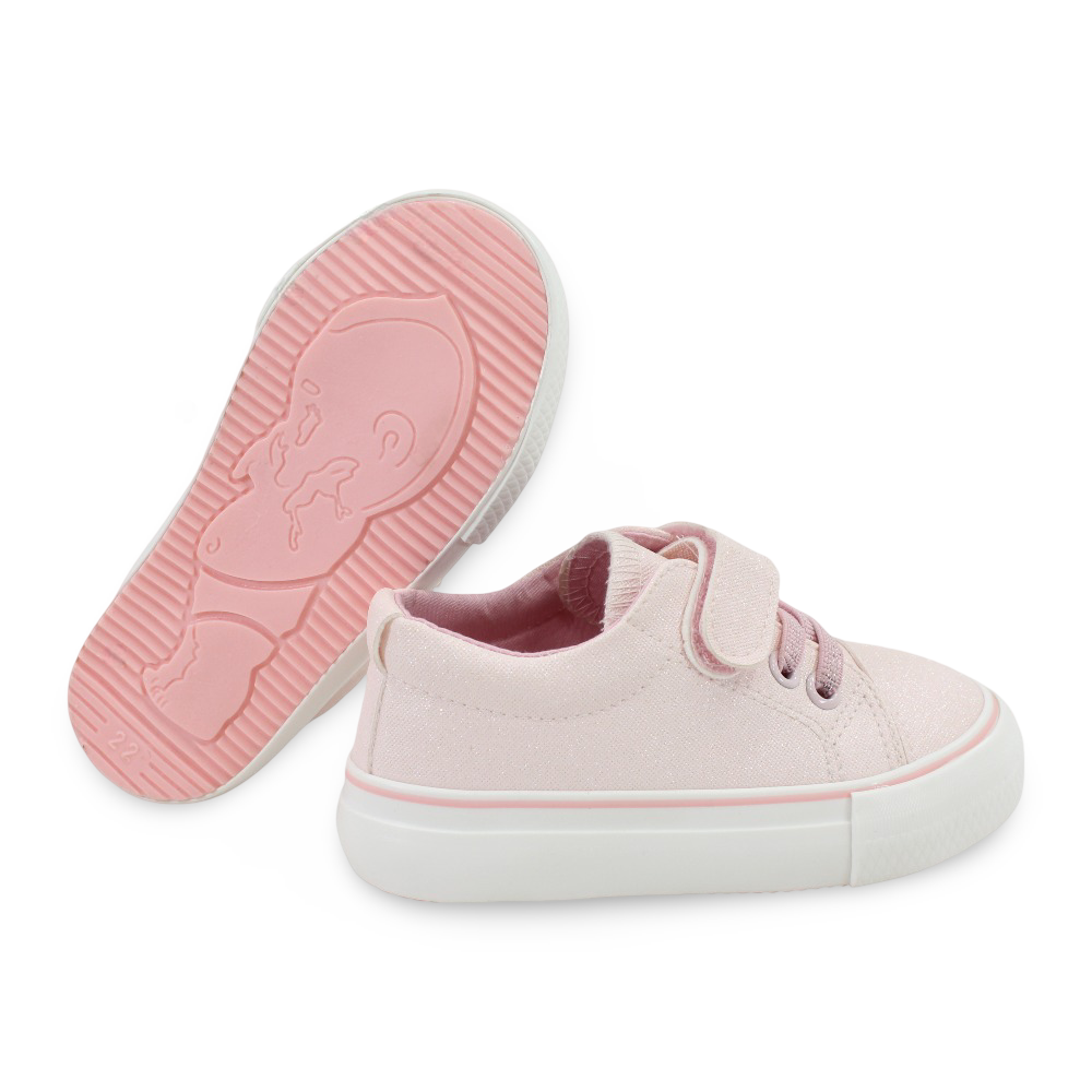 Girls Leather Sneakers – Pink