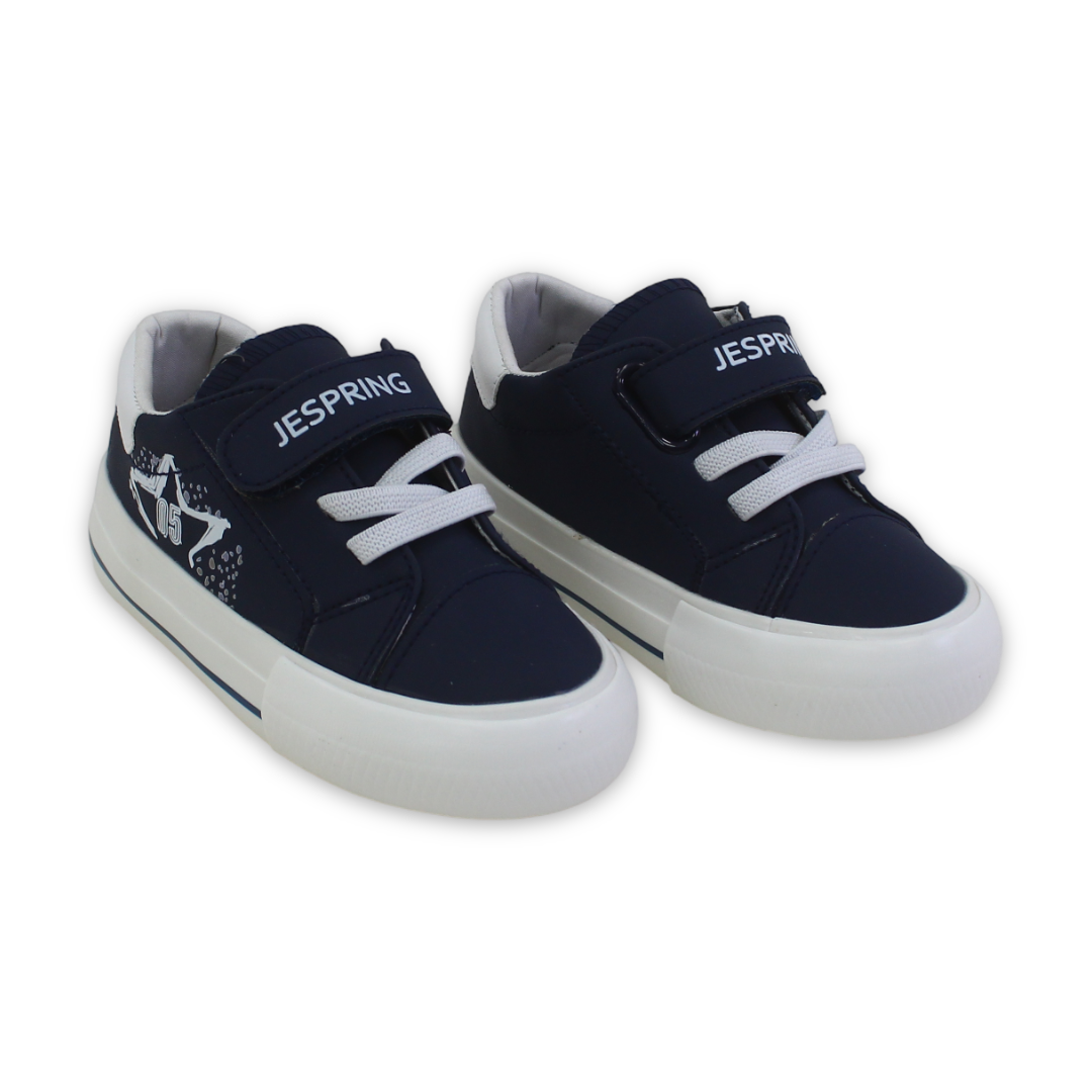 Baby Boys Leather Sneakers – Navy - Clothing - Jespring