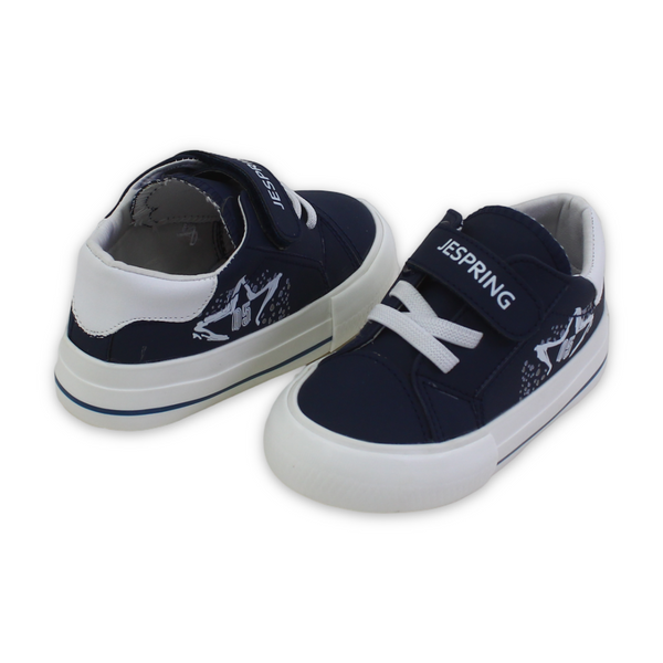 Baby Boys Leather Sneakers – Navy