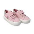 Baby Girls Leather Sneakers – Pink with Minnie Mouse Print