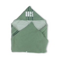 Cotton Baby Blanket – Mint with “Race” Print