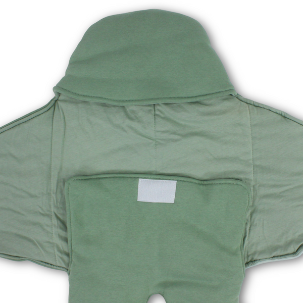 Baby Boys Cotton Hooded Swaddle – Mint