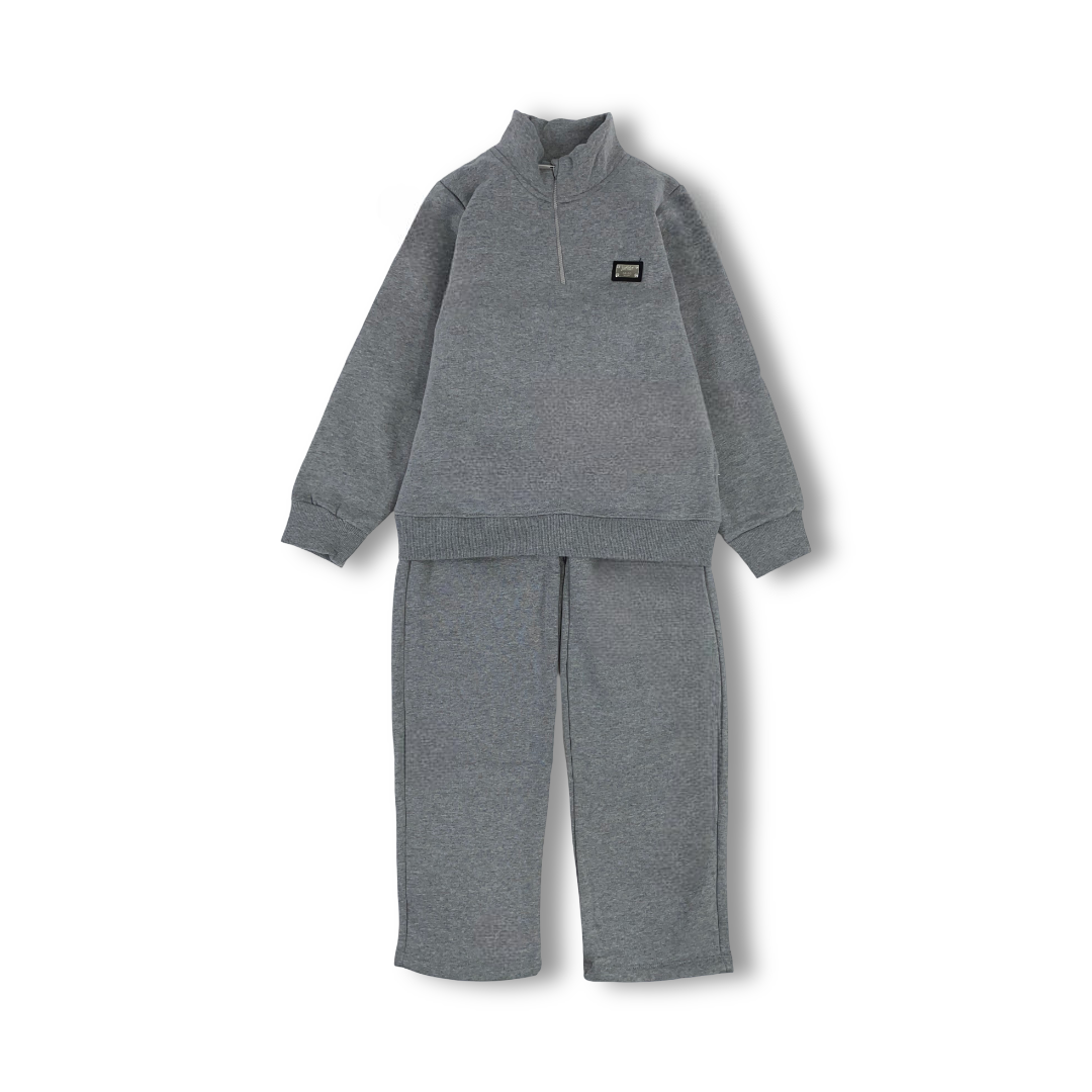 Boys Cotton Pajama – Grey