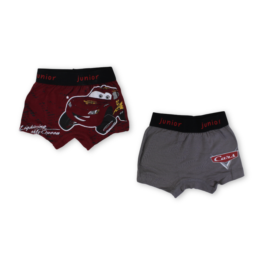 Boys Cotton Boxer Shorts Cars Print – Pack of 2 - Clothing - Junior