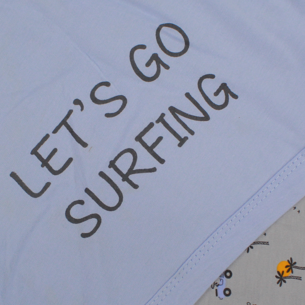 Let's Go Surfing Baby Blanket