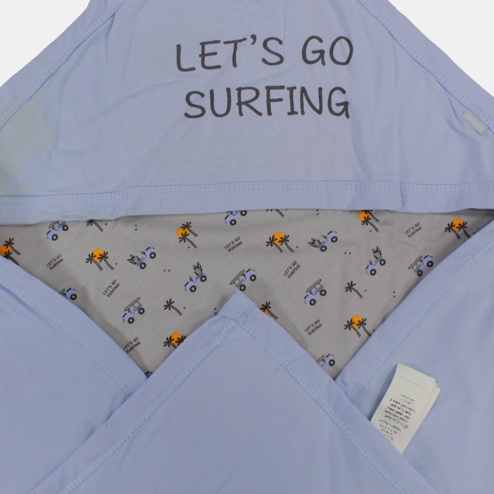 Let's Go Surfing Baby Blanket