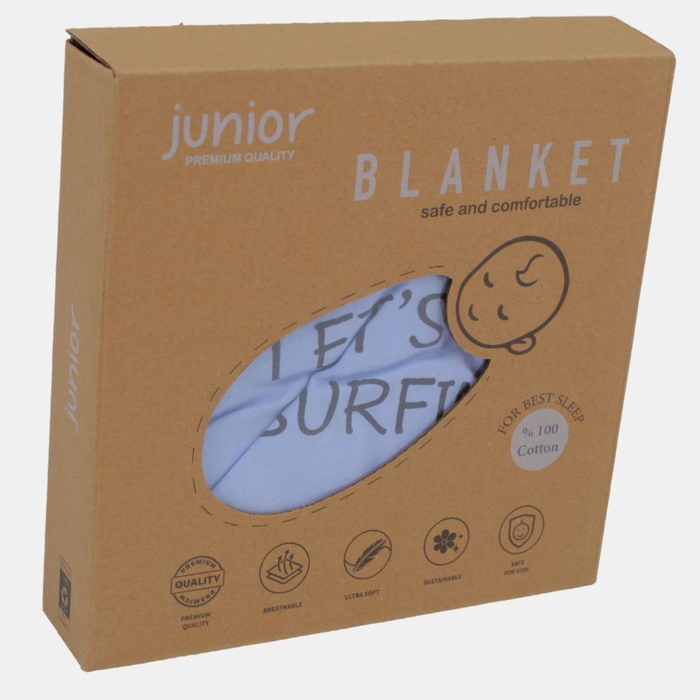 Let's Go Surfing Baby Blanket
